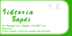 viktoria bagdi business card